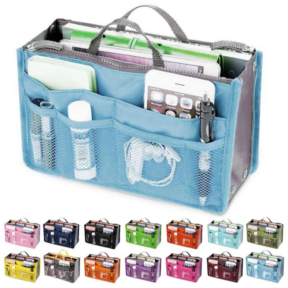 Handbag Organizer Insert /For Purse /Tote/ Aqua Blue - NWT